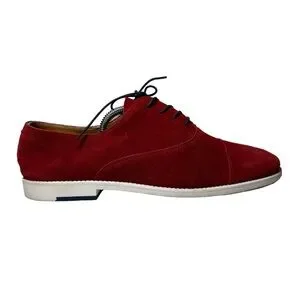 Aldo | Shoes | Aldo Mens Red Suede Caliva Oxford Dress Shoes  display picture 3